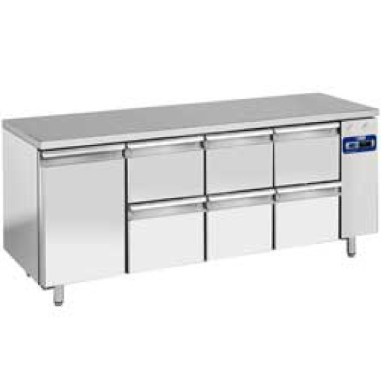 Diamond TS4N/L+3XK1/2-L Ipari hűtött munkaasztal