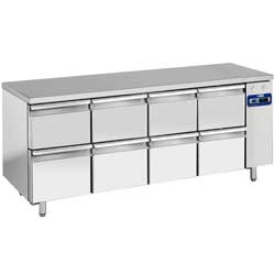 Diamond TS4N/L+4XK1/2-L Ipari hűtött munkaasztal
