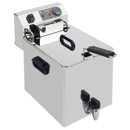 DIVERSO by Diamond WR-EF10-S1 Ipari elektromos fritőz
