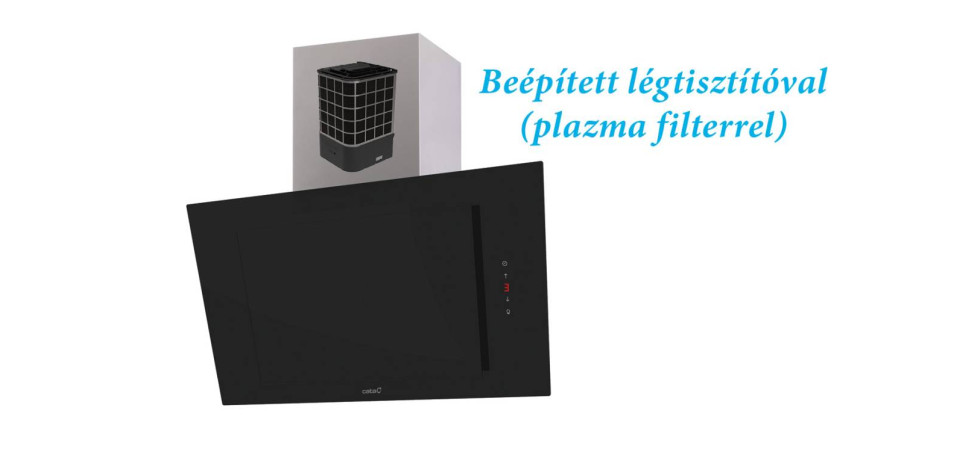 Cata Cata - Páraelszívó RENOVA PURE AIR VNV90 XGBK Hob to Hood Kürtős páraelszívó