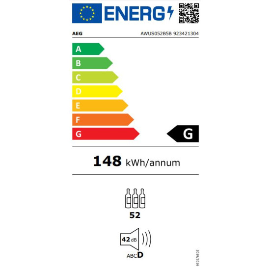 AEG AWUS052B5B Beépíthető borhűtő