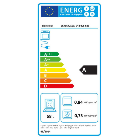 Electrolux LKR564255X Kerámia tűzhely