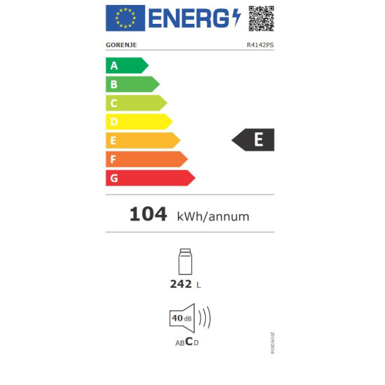 Gorenje R4142PS Egyajtós hűtőszekrény