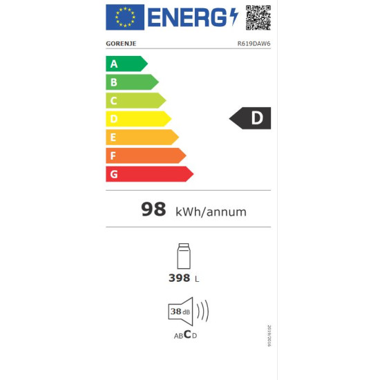 Gorenje R619DAW6 Egyajtós hűtőszekrény
