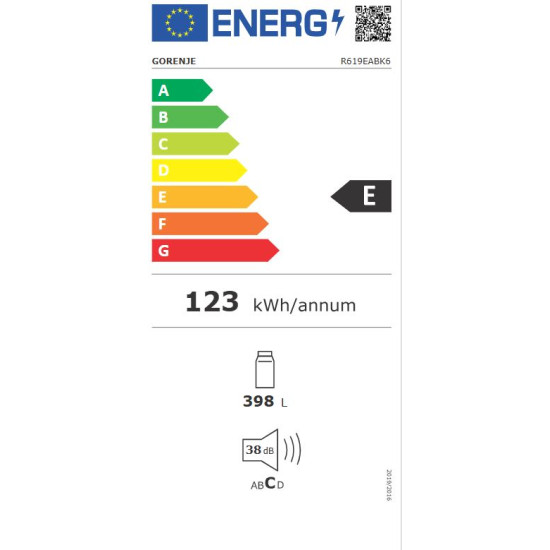 Gorenje R619EABK6 Egyajtós hűtőszekrény