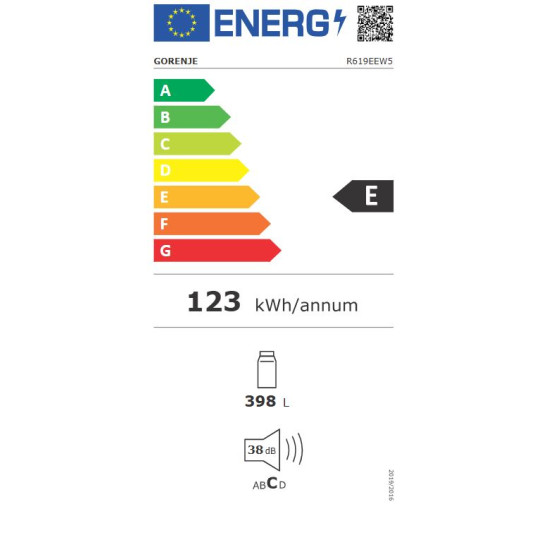 Gorenje R619EEW5 Egyajtós hűtőszekrény