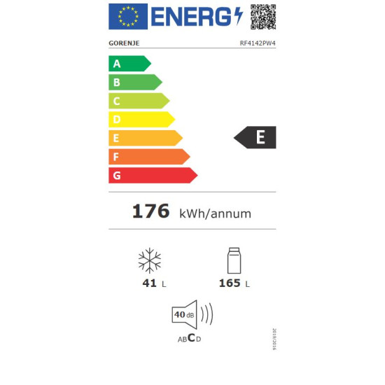 Gorenje RF4142PW4 Kombinált felülfagyasztós hűtőszekrény