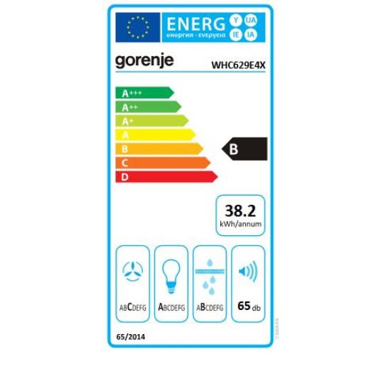 Gorenje WHC629E4X Kürtős páraelszívó