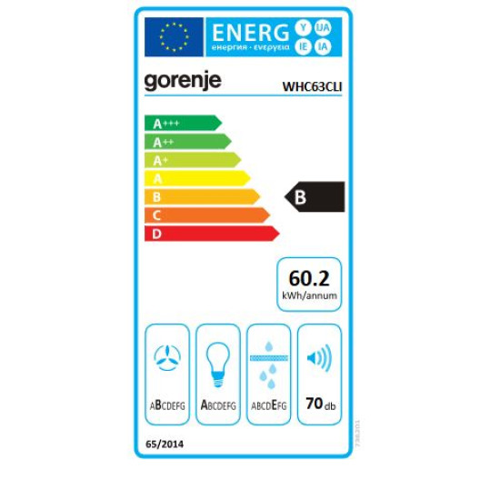 Gorenje WHC63CLI Kürtős páraelszívó