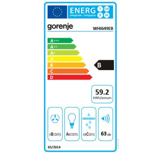 Gorenje WHI649EB Kürtős páraelszívó