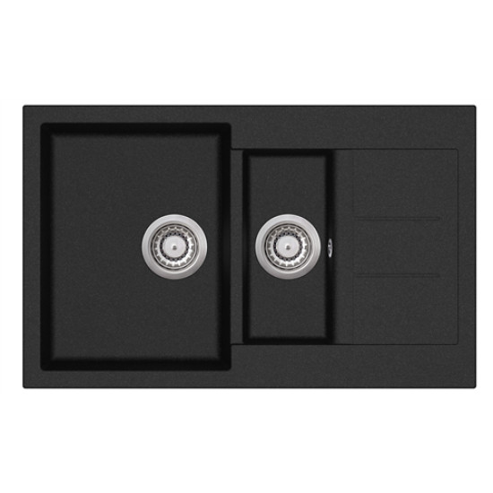 Evido EVIDO CUBO 6S Compact gránit mosogatótál dugókiemelő nélkül 105574 Gránit mosogatótálca
