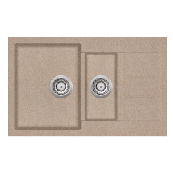Evido EVIDO Cubo 6S compact gránit mosogató800x500 avena 105722 Gránit mosogatótálca
