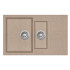 Evido EVIDO Cubo 6S compact gránit mosogató800x500 avena 105722 Gránit mosogatótálca