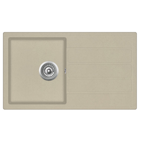 Evido EVIDO Easy 45S gránit mosogató, 760 x 440 mm, bézs 105980 Gránit mosogatótálca