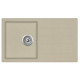 Evido EVIDO Easy 45S gránit mosogató, 760 x 440 mm, bézs 105980 Gránit mosogatótálca