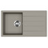 Evido EVIDO Easy 45S gránit mosogató, 760 x 440 mm, platina 442068 Gránit mosogatótálca