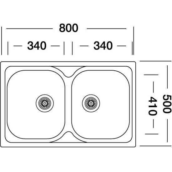 Evido EVIDO Typon 8 Compact rozsdamentes mosogató 442163 Rozsdamentes acél mosogatótálca