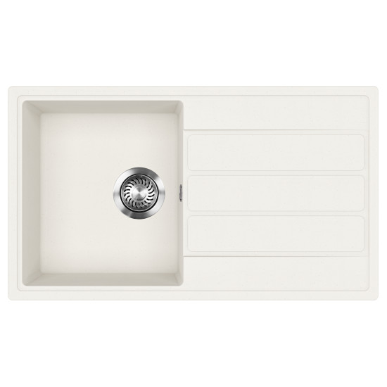 Evido EVIDO EASY 45 S gránit mosogató, 760 x 440 mm, fehér 442208 Gránit mosogatótálca