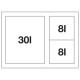 Blanco FLEXON II XL 60/3 hulladéktároló rendszer 521473 Beépíthető hulladéktároló
