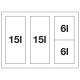 Blanco FLEXON II 60/4 hulladéktároló rendszer 521474 Beépíthető hulladéktároló