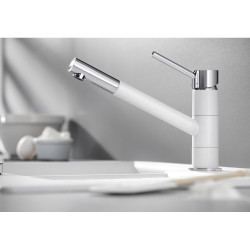 Blanco KANO csaptelep, vulkánszürke/króm, SILGRANIT-Look, HD 526950 Gránit csaptelep
