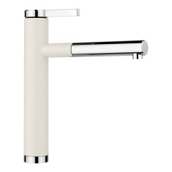 Blanco LINEE-S kihúzható fejes csaptelep, törtfehér/króm, SILGRANIT-Look, HD 526957 Gránit csaptelep