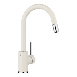 Blanco MIDA-S kihúzható fejes csaptelep, törtfehér, SILGRANIT-Look, HD 526968 Gránit csaptelep