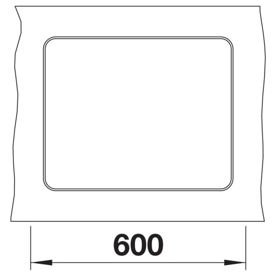Blanco ETAGON 500-F SILGRANIT mosogató, vulkánszürke 527257 Gránit mosogatótálca