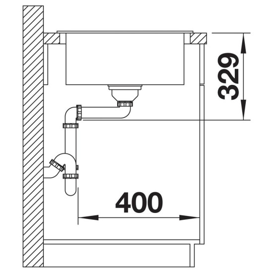 Blanco SONA 5 S SILGRANIT mosogató, vulkánszürke 527334 Gránit mosogatótálca
