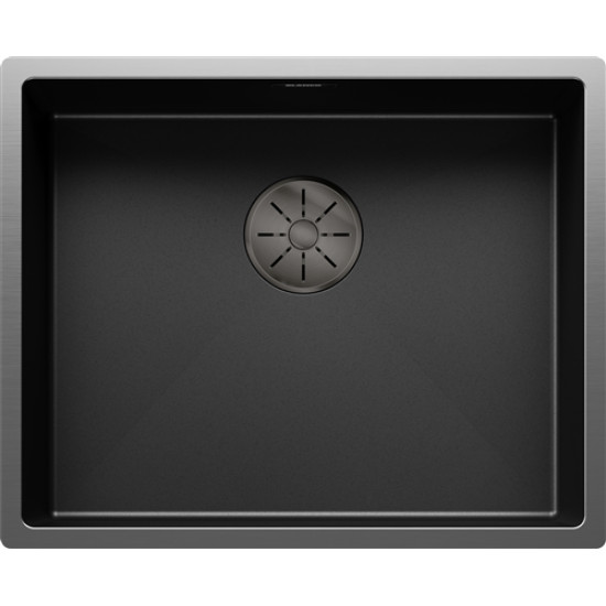 Blanco CLARON 500-U DarkSteel 527834 Rozsdamentes acél mosogatótálca