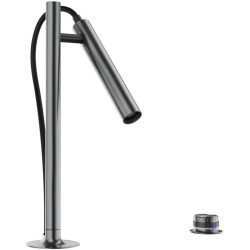 Blanco LUNEOO-S, kihúzható fejes csaptelep, satin dark steel, HD 527975 Gránit csaptelep