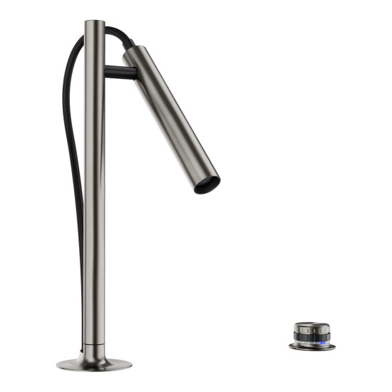 Blanco LUNEOO-S kihúzható fejes csaptelep satin platinum, HD 527976 Gránit csaptelep