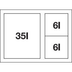 Blanco SELECT II Big 60/3 528148 Beépíthető hulladéktároló