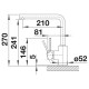 Blanco MILA ECO csaptelep, matt fekete, HD 528155 Gránit csaptelep