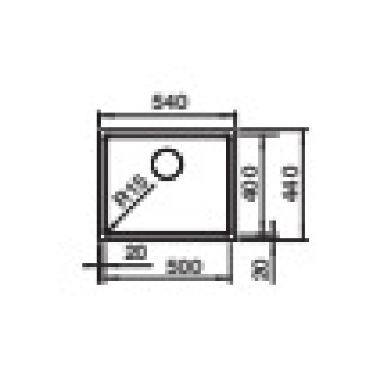 Blanco QUATO 500-U rozsdamentes mosogató 528230 Rozsdamentes acél mosogatótálca