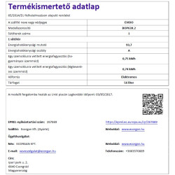 Evido EVIDO PRIMO beépíthető sütő BOP63X.2 Beépíthető villany sütő