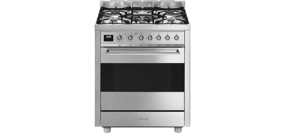 SMEG PIROLITIKUS SZABADONÁLLÓ TŰZHELY C7GPX9 Kombinált tűzhely