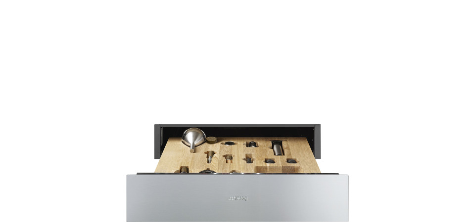 SMEG SMEG SOMMELIER FIÓK, Classic design, 15 cm, inox CPS315X Készlet hűtőszekrényhez