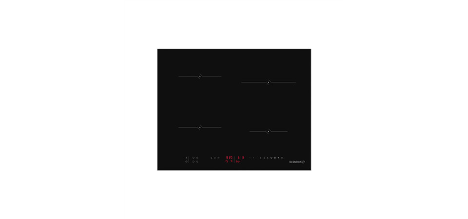 De Dietrich DPI4400 indukciós főzőlap, 65 cm DPI4400B Beépíthető indukciós főzőlap