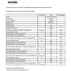 Evido EVIDO VETRO 60 indukciós főzőlap HIV6BB.2 Beépíthető indukciós főzőlap