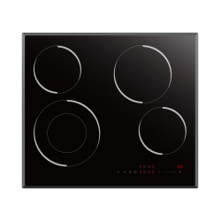 Evido EVIDO VETRO 60CB üvegkerámia főzőlap, 60 cm, fekete HVV6TB.5 Beépíthető gáz főzőlap