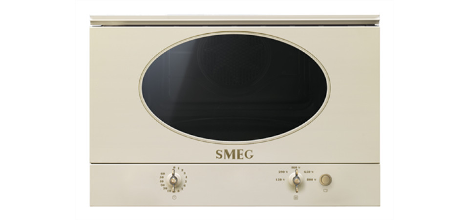 SMEG SMEG BEÉPÍTHETŐ MIKROHULLÁMÚ SÜTŐ MP822NPO Állószekrénybe építhető mikrohullámú sütő