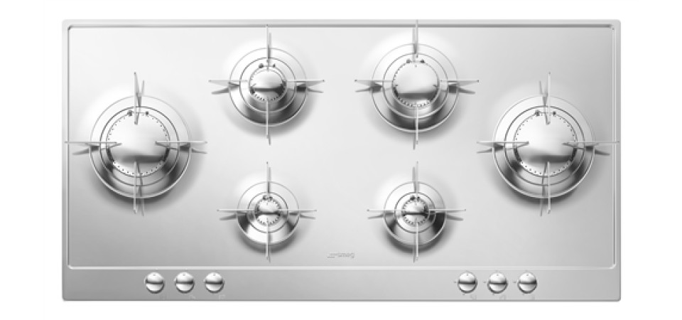 SMEG Piano P106 gáz főzőlap P106ES Beépíthető gáz főzőlap SMEG Piano P106 gáz főzőlap P106ES Beépíthető gáz főzőlap