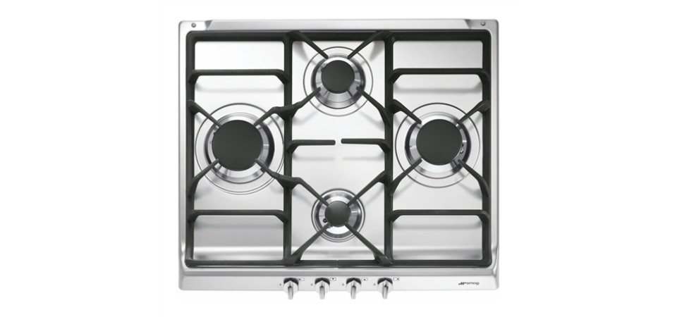 SMEG Classic S60 gáz főzőlap S60GHS Beépíthető gáz főzőlap SMEG Classic S60 gáz főzőlap S60GHS Beépíthető gáz főzőlap