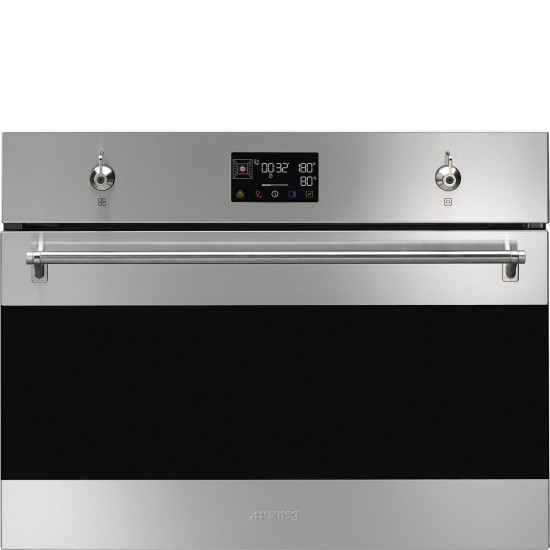 SMEG SMEG KOMPAKT KOMBINÁLT GŐZSÜTŐ SO4302S3X Beépíthető kompakt sütő és pároló
