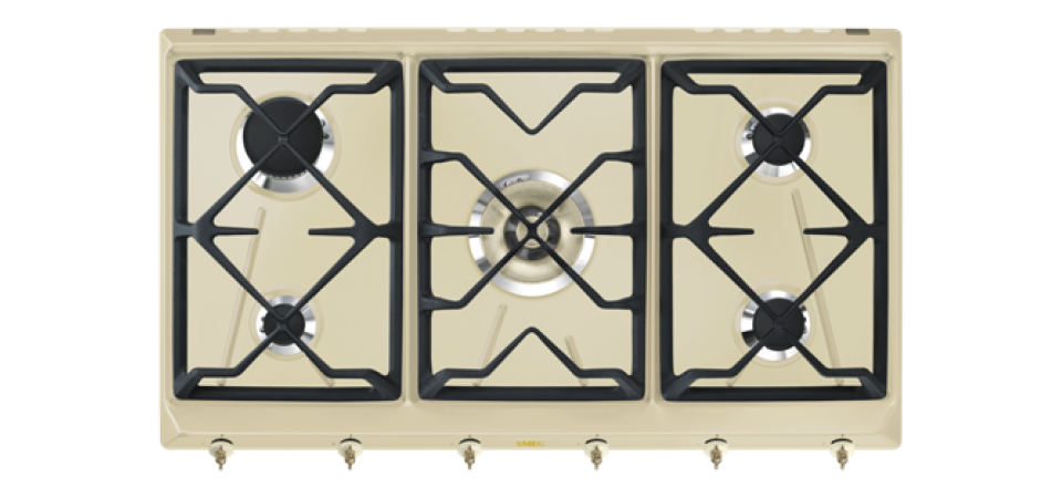 SMEG Colonial SRV896 gáz főzőlap SRV896POGH Beépíthető gáz főzőlap SMEG Colonial SRV896 gáz főzőlap SRV896POGH Beépíthető gáz főzőlap