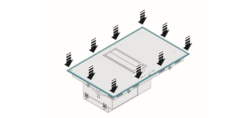 Falmec FALMEC - Beépíthető kerámialap keret - Quantum kit frame Egyéb konyhai kiegészítők