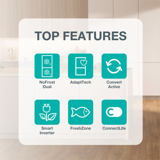 Gorenje NRKI517E62WF Beépíthető kombinált alul fagyasztós hűtő