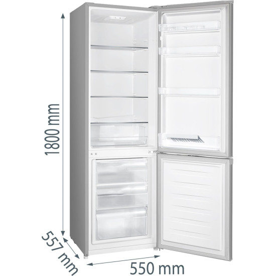 Gorenje RK4182PS4 Kombinált alulfagyasztós hűtőszekrény