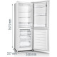 Gorenje RK4162PW4 Kombinált alulfagyasztós hűtőszekrény